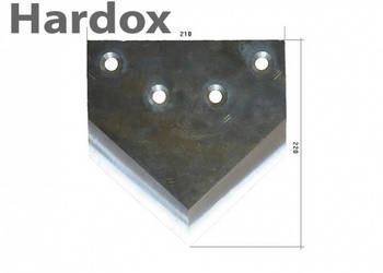 Nóż trójkątny HARDOX części do wycinaka kiszonki KREATEC