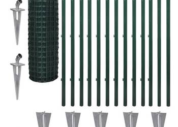 vidaXL Euro ogrodzenie, stalowe, 25 x 1,2 m, zielone(SKU:140562)