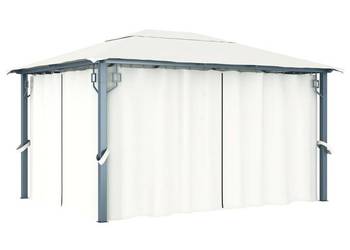 vidaXL Altana ogrodowa z zasłonami, 400 x 300 cm(SKU:48044)