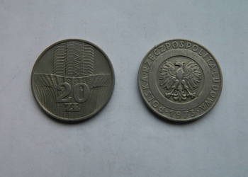 Monety 20zł (2 sztuki) – czasy PRL z 1973r