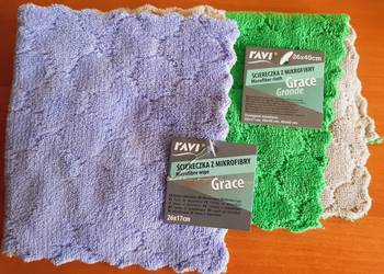 Ściereczki z mikrofibry 2x 26x40 i 26x17
