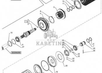 New Holland T6070 Kolo zebate napedz 64t 84162091