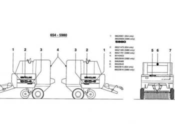 Katalog części New Holland 5980-654 j.polski prasa
