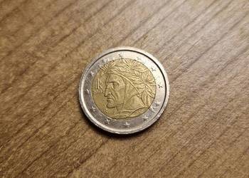 Moneta kolekcjonerska 2 euro Włochy 2002 Dante