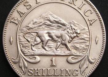 Brytyjska Afryka Wschodnia 1 shilling 1952 - Jerzy VI / lew