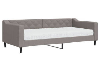 Sofa z materacem do spania kolor taupe tkanina 90x200 cm WM-3197411