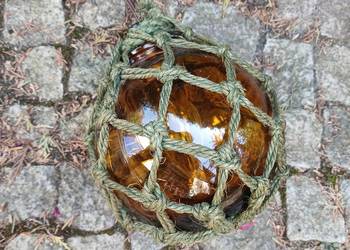 Marynistyka żeglarstwo lampa lampka marynistyczna szklana boja rybacka