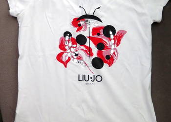 Nowa biała koszulka  t-shirt  Liu Jo Milano  r. M 38