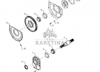 New Holland T6090 T6070 Kolo zebate napedz 444800A2
