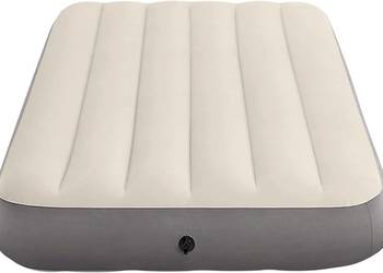 Beżowy materac dmuchany jednoosobowy INTEX 64101