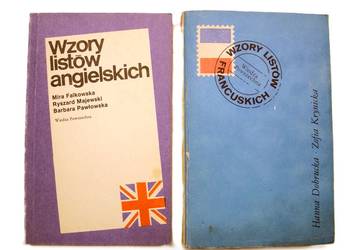 Zestaw Wzory listów angielskich i francuskich. 2 Prace zbiorowe.
