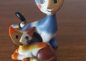 Figurka porcelanowa Koty Rosina Wachtmeister