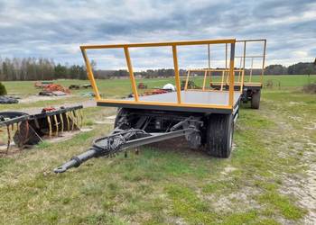 Przyczepa transportowa platforma Schmitz laweta do bel balotów siana słomy