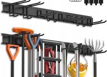 UCHWYT ŚCIENNY NA NARZĘDZIA DO GARAŻU Z 10 HAKAMI 3-H