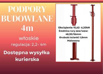 Podpora budowlana włoska 4m stemple budowlane sztyce