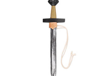 Miecz Drewniany Czarnego Rycerza z Pendantem | Drewno | 45 cm | Średniowie…