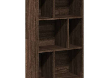Regał brązowy dąb 57x285x1075 cm materiał drewnopochodny WM-848009