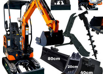 Nowa Minikoparka ETB-SD13D Wiertnica 3 Łyżki Szybkozłącze Chwytak Dostawa