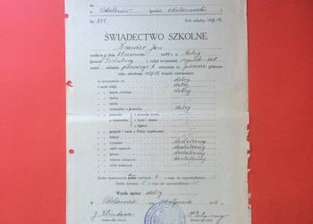 ( 1798 ) Świadectwo Szkolne Odolanów, Krawiec