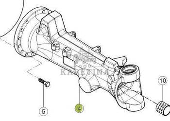 CLAAS Arion 610 660 Korpus Obudowa Pochwa Przedniej Osi 0011657710 0011638…