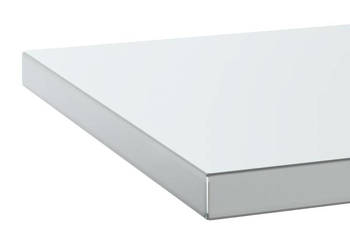 Półki ścienne 2 szt. 75x40x3 cm srebrna stal nierdzewna WM-30281
