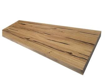 Stopień Drewniany Prosty - Dębowy z Przelotami Czarnymi do Schodów