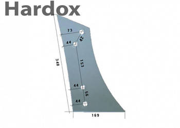 Pierś HARDOX 3450524/P BU2KR części do pługa LEMKEN