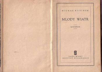 (6549) MŁODY WIATR (OPOWIADANIA) – MICHAŁ RUSINEK