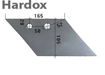 Lemiesz przedpłużka HARDOX 22602/P części do pługa EBERHARDT