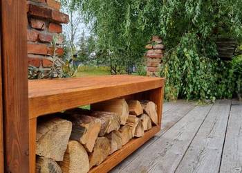 Stojak na drewno kominkowe 3D, poziomy 45 x 40 x 120cm