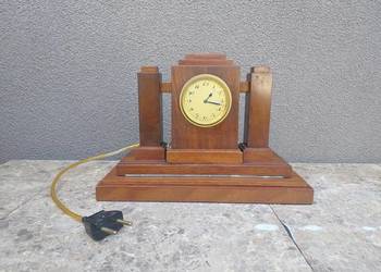 241 Stary zegar stołowy art deco mechanizm chodzik balansowy