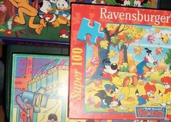 3x stare puzzle Kaczor Donald Duck Myszka Miki Walt Disney