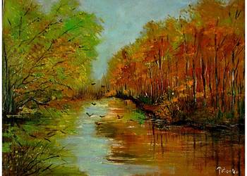 Nad wodą obraz olejny 30cm-40cm dostępny