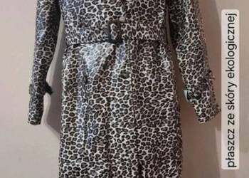 Płaszcz że skóry ekologicznej marki PrettyLittleThing ŕozmiar L