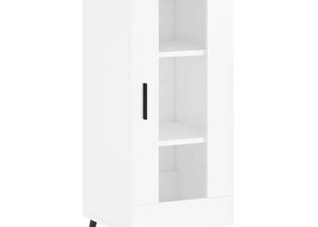 Szafka biała połysk 345x34x90 cm materiał drewnopochodny WM-828814
