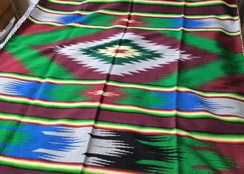 Kilim wełna, ludowy, folka , narzuta prl