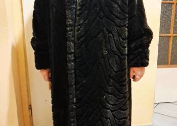 Elegancja Francja! Czarne długie futerko