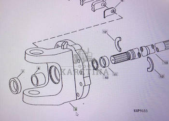 John Deere R89008/R89007/jarzmo/John Deere 4555/4755/4955