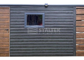 Schowek Domek ogrodowy 4x2m -wiata 1m okno drewnopodobny ST184