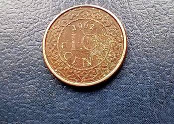Stare monety 10 cent 1962 Surinam