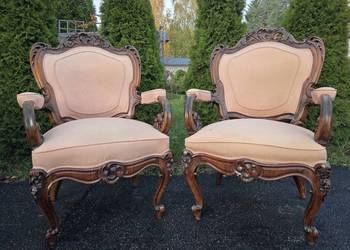 Dwa fotele ludwikowskie (nr 9255)