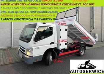 MITSUBISHI CANTER FUSO 3C13 EURO5 KIPPER WYWROTKA POD HDS ORYGINAŁ HOMOL.