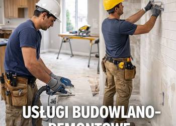 Usługi budowlano- remontowe, remonty łazienek, remonty mieszkań