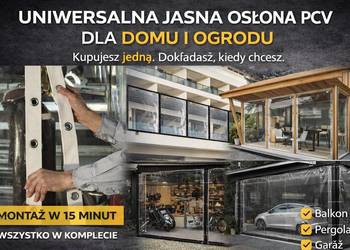 ? OSŁONY MODUŁOWE PCV – ZAMKNIJ TARAS / PERGOLĘ W 1 DZIEŃ ?
