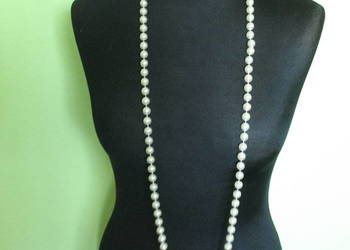 Perły - naszyjnik - kremowe - długość 120 cm Perły - naszyjnik - kremowe - długość 120 cm