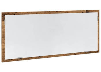 Lustro łazienkowe z LED stare drewno 100x85x37 cm WM-856275