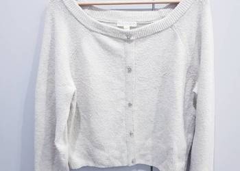 Damski dzianinowy sweterek z kryształowymi guziczkami H&M  + gratis