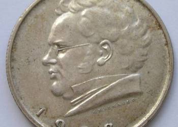 AUSTRIA 2 SCHILLING 1928 - SCHUBERT FRANZ - SREBRO - STAN 2