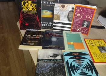 10 książek Hawking Einstein Rees Feynman Weinberg Wszechświat Big Bang