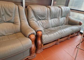 Kanapa skórzana plus dwa fotele (elektrycznie rozkladane) Kanapa skórzana plus dwa fotele (elektrycznie rozkladane)